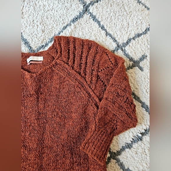 Pilcro luna pointelle tunic length sweater small - Picture 4 of 7